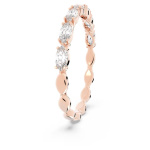 Matrix Vittore ring Marquise cut, White, Rose gold-tone plated